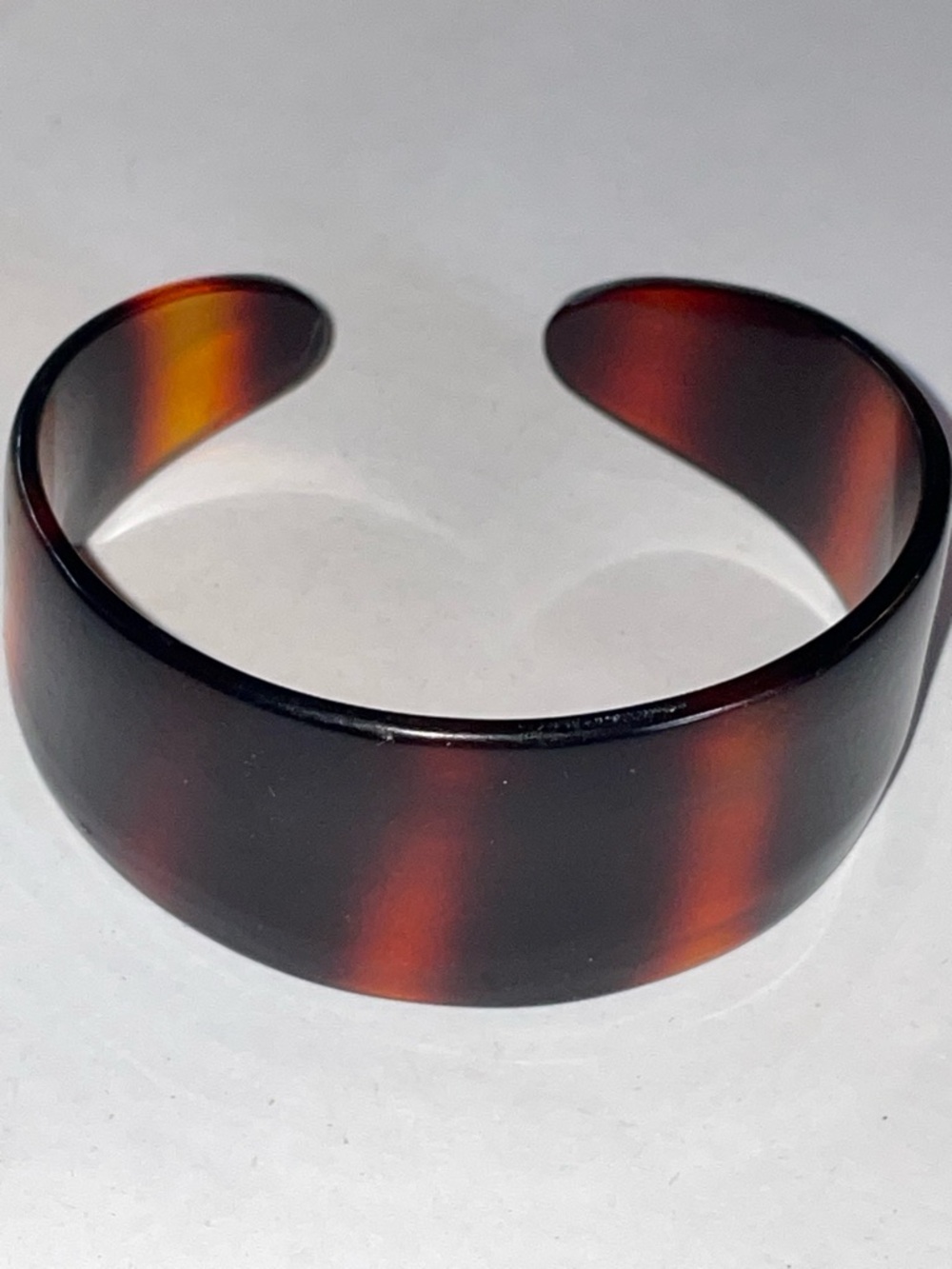 Tortoiseshell Cuff Bracelet - Classic Brown